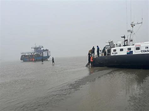 Gangasagar Mela: Indian Coast Guard rescues 140 pilgrims as ferry boat ...