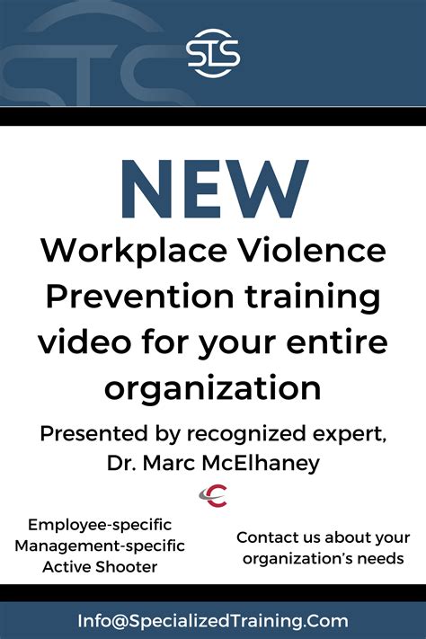 Workplace Violence Prevention - Specialized Training