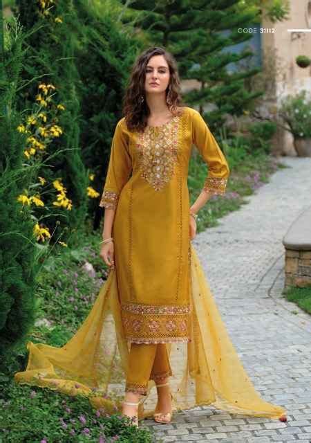 Lady Leela Rutba Viscouse Silk Readymade Suit Surat Textile Hub