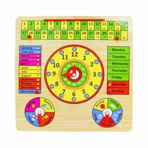 Buy Wooden Activity Calender (3-7 Years) on Snooplay India