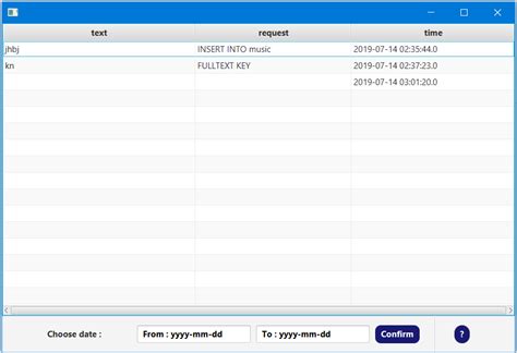 FX Java Table 的图像结果