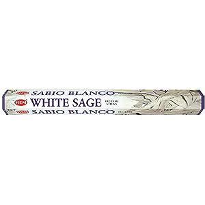 Hem White Sage Incense Sticks for Pooja, Puja, Meditation & Daily Use ...