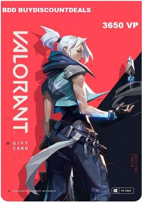 Valorant Gift Code 3650 VP Valorant Points PC Code PC Code Only ...