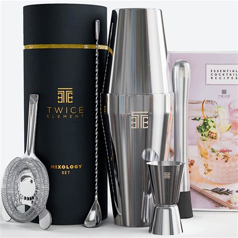 Buy Twice Element Cocktail Making Set | Food-Grade Stainless Steel ...