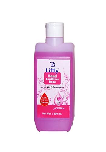 LIFTLY Hand Sanitizer Rose 500ml : Amazon.in: Health & Personal Care