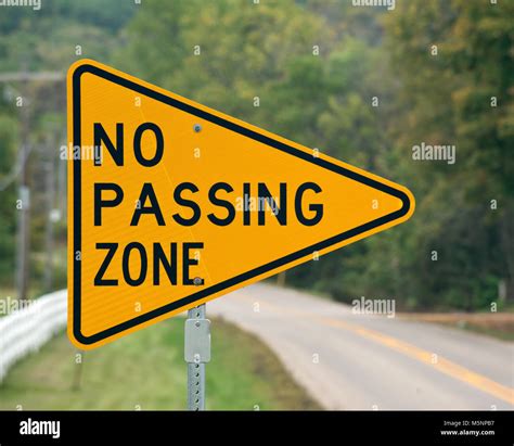 No passing zone sign hi-res stock photography and images - Alamy
