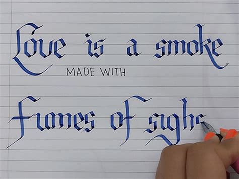 Cursive Calligraphy Writing | Calligraphy Classes Online Kolkata