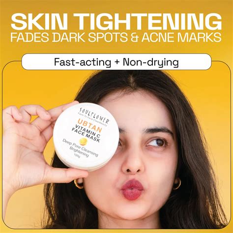 Deep Pores Cleansing & Brightening Ubtan Face Mask – Soulflower.in