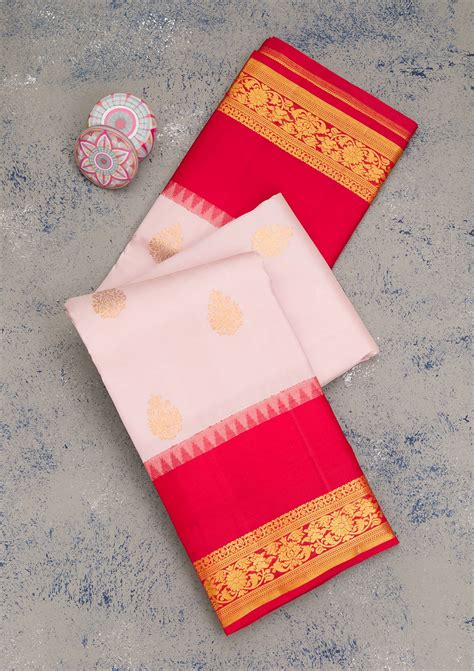 Buy Lavender Zariwork Pure Silk Saree - Koskii