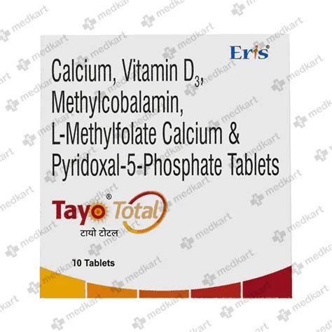 TAYO TOTAL TABLET 10'S Price, Uses, Side Effects & Substitutes | Medkart