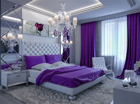 bedroom design ideas purple color