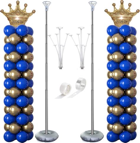 Amazon.com: Decojoy Balloon Column Stand Kit Set of 2, 2IN1 Balloons ...