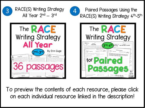 RACE Writing Strategy MEGA BUNDLE - Etsy