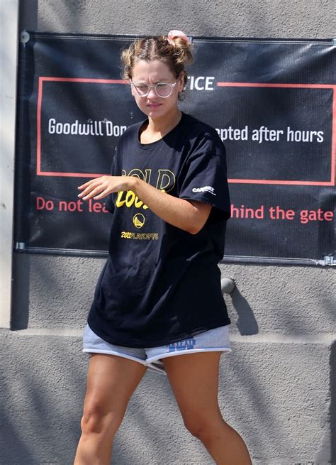 NATASHA BURE Dropping off Clothes at Goodwill in Santa Monica 07/29 ...