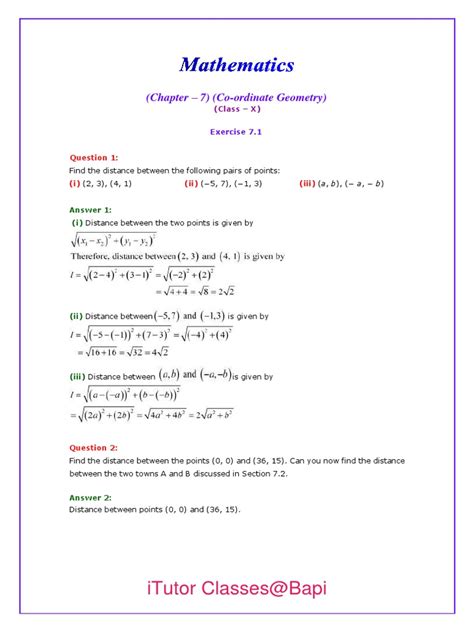 Solving Problems On Coordinate Geometry 的图像结果