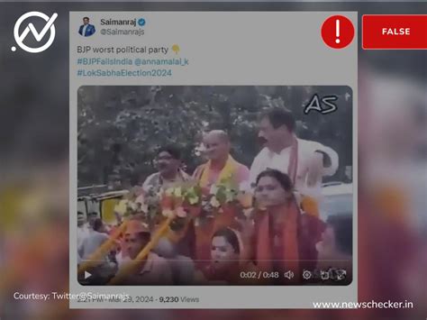 Fact Check: Did Public Beat up BJP leader Campaigning In Tamil Nadu? No ...