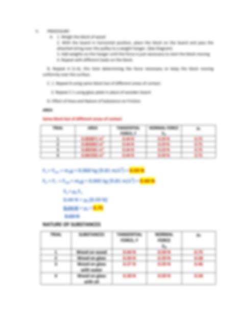 Image result for Static Friction Experiment