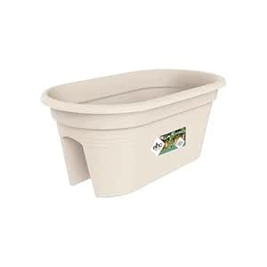 Exaco Trading Co. BPC-Beige Exaco Bridge Planter with Cover, White ...