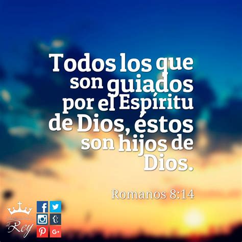 Todos los que son guiados por el #EspírituDeDios, éstos son hijos de # ...