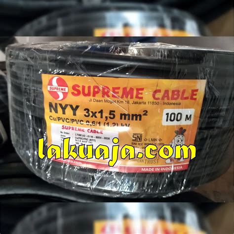 Jual kabel Listrik SUPREME NYY 2x2,5mm - Lakuaja
