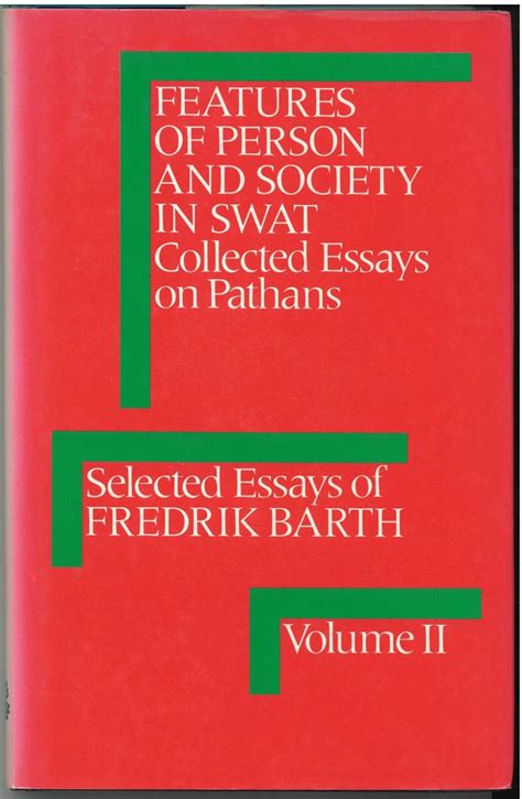 Buy Features of Person and Society in Swat: Collected Essays on Pathans ...