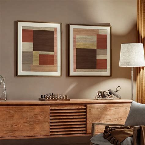 Framed Wall Art Painting Set of 2 on Paper, Titled: Kilter I ...