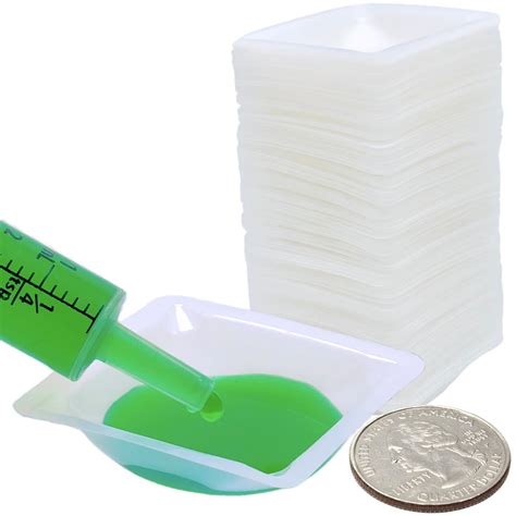 Buy Weigh Boats Small - 125 Pack 7ml Plastic Disposable Trays for Scale ...