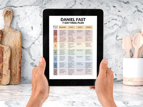7 Day Daniel Fast Meal Plan, Daniel Fast Meals, Daniel Fast Menu Plan ...