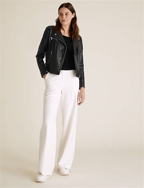 Buy Faux Leather Biker Jacket at Marks & Spencer