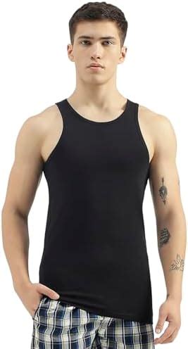 United Colors of Benetton Regular Fit Round Neck Solid Vest (Size: XL ...