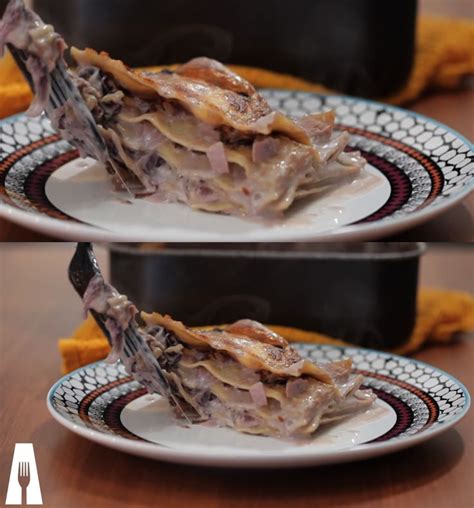 Ricetta Lasagne al radicchio e prosciutto: facili e  