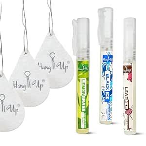 HANG IT UP Car Air Freshener Spray With Card - Leather, Lemongrass ...