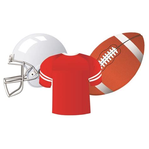 Eureka Football Assorted Cut Outs, 36 Per Pack, 6 Packs in the ...