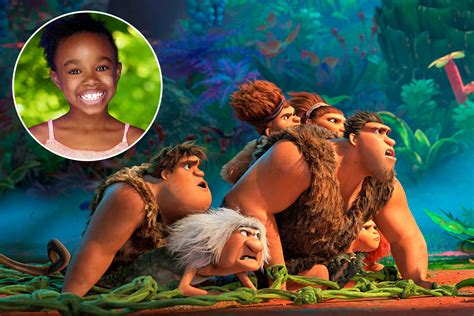 Download The Croods Family With Photo Of Kid Wallpaper | Wallpapers.com