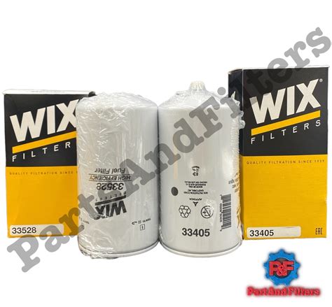 WIX 33405 - Fuel filter cross reference
