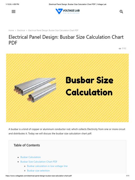 Busbar Size Calculation 的图像结果