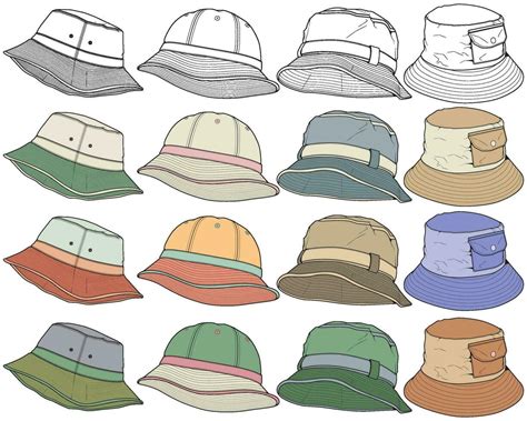 Bucket Hat Drawing Tutorial 的图像结果
