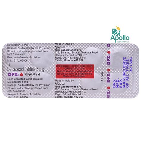 DFZ 6MG TABLET Price, Uses, Side Effects, Composition - Apollo Pharmacy