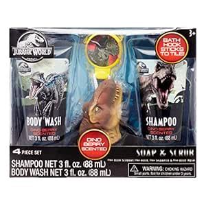 Buy Jurassic World Soap & Scrub Bath Set with T-Rex Scrubby Online at ...