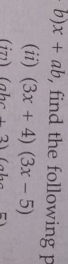 using identity using the identity X + a x + b equal X square + a + b x ...