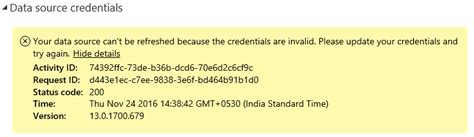 Why am I getting a Scheduled Data Refresh error in... - Microsoft ...