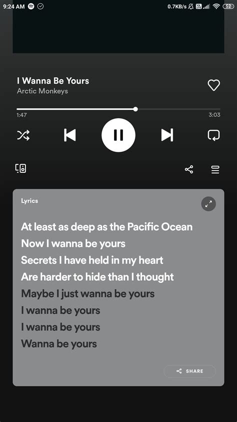 Spotify Song Template I Want To Be Yours | dev.onallcylinders.com