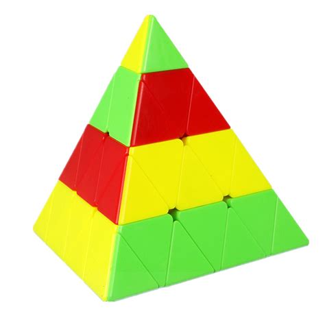 CuberSpeed Qiyi 4x4 Pyramid stickerless Magic Cube Qiyi Master Pyraminx ...