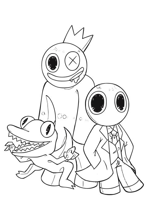Rainbow Friends 16 coloring page
