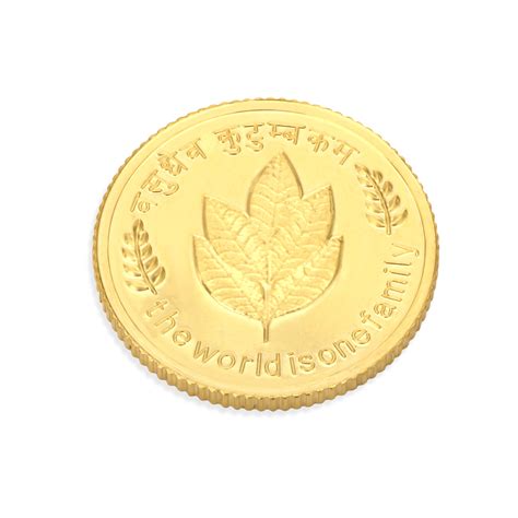 1 GM 24 Karat Traditional Mango Leaf Gold Coin