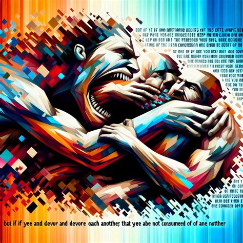 What does Galatians 5:15 mean? | Bible Art