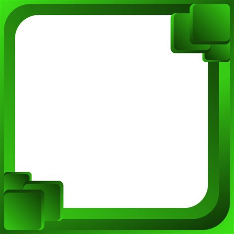 modern simple and trendy green social media template frame border ...