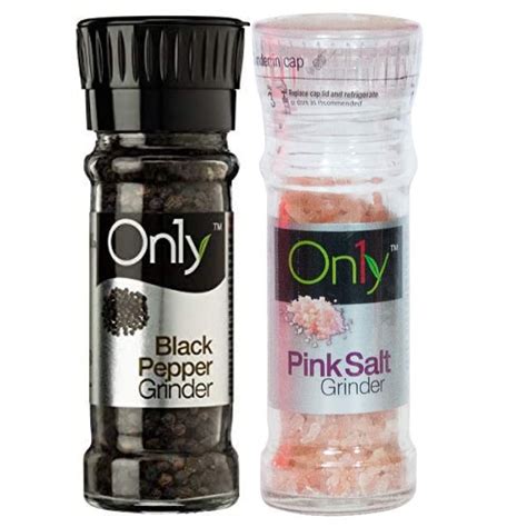 On1y Black Pepper Grinder (50g) + Pink Salt Grinder (100g) | Kali Mirch ...