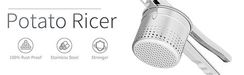 Buy EVK® Stainless Steel Potato Ricer Potato Masher Fruit, Vegetable ...