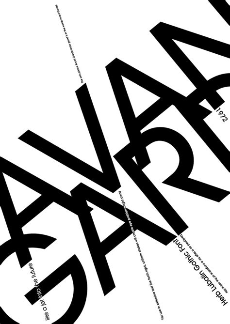 Typographic booklet - Presentation of Avant Garde font :: Behance